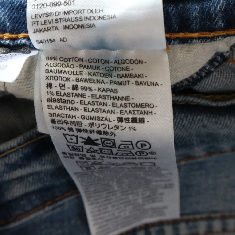 Levi's 511 Jeans Mens 29x32 Standard Slim Fit 5-Pocket Stretch Flex Denim Blue‎